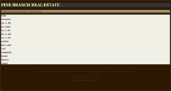 Desktop Screenshot of pinebranchrealestate.com