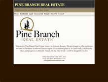 Tablet Screenshot of pinebranchrealestate.com